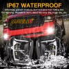 mayello Pair DRL LED Fog Lights Bumper for Dodge Ram