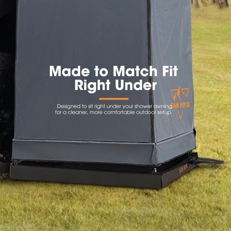SAN HIMA Portable Shower Pan 41"x41" - Foldable Camping Shower