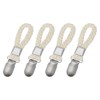 sourcing map 4 Pcs Tea Towel Clips with Cotton Loop
