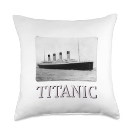 Titanic 1912 Vintage Titanic Expert Titanic Boys Girls Throw Pillow