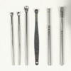 6-Piece Ear Pick Set for Ear Care & Hygiene Hygiene Product Black 3ea