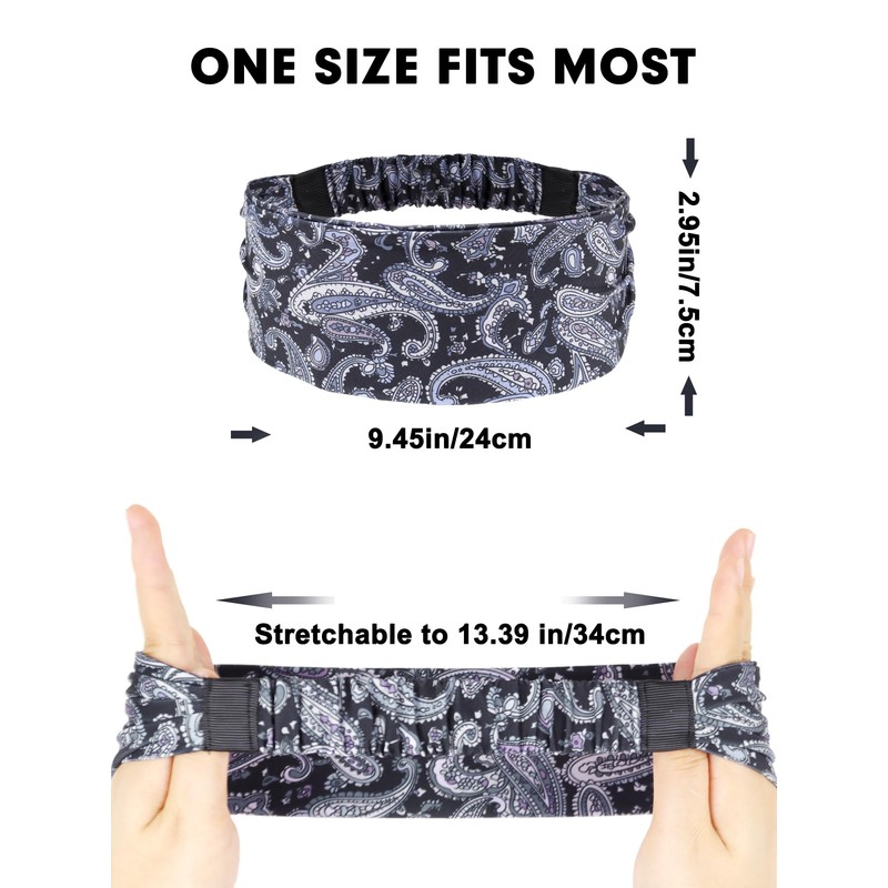 AWUMBUK Headbands for Men, Sweat Bands Head Sports Hair Bands