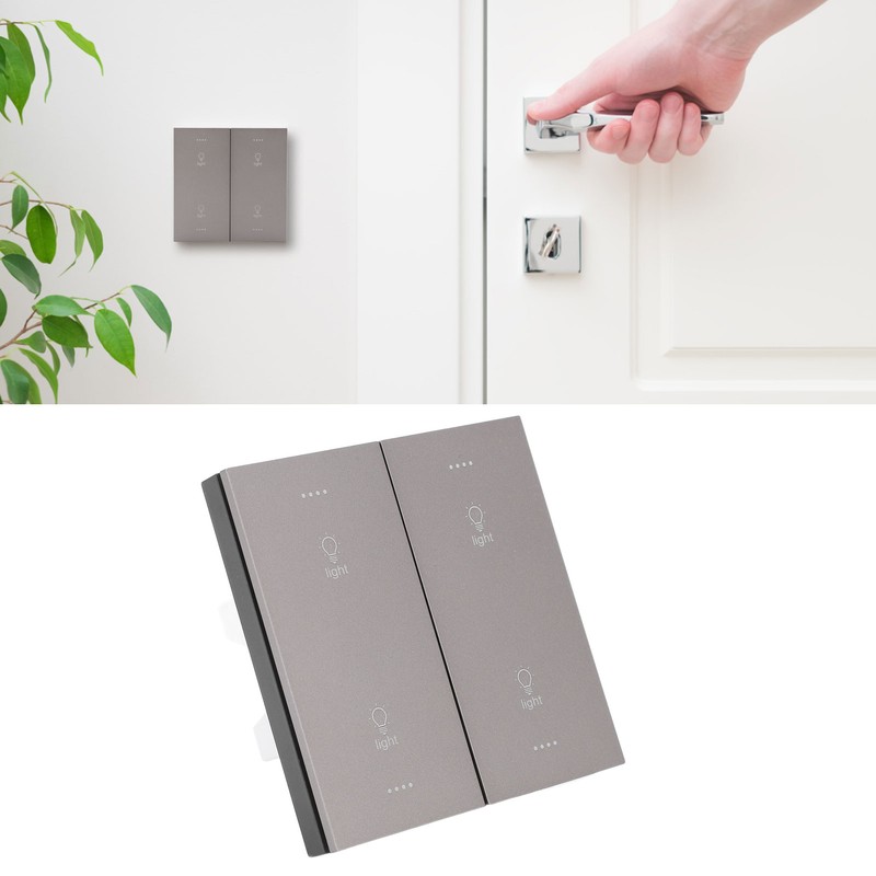 Smart Light Switch WiFi Wireless Voice Timing Control Switch 4