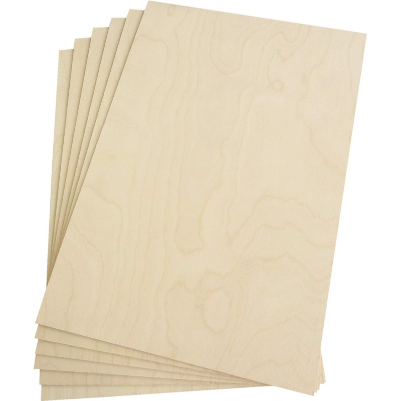 Premium Baltic Birch Plywood,3 mm 1/8"x 12"x 18" Thin Wood