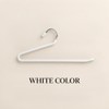 Pants Hangers 10 Pack, Space-Saving Open-End Metal Trouser Hangers with