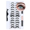 Magnetic Eyelashes, Magnetic Liquid Eyeliner, 3D Thick Long Fluffy Artificial