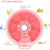 8PCS INVODA Weekly Pill Organizer 7 Compartment Rotating Pill Box