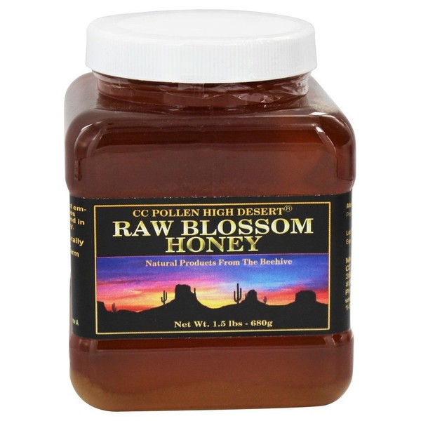 C.C. Pollen Raw Blossom Honey, 1.5 lbs (680 g)