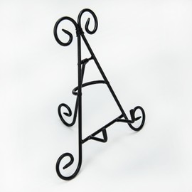 Huji Sturdy Iron Display Stand Holder for Home Kitchen Decoration Platters, Pictures, Frames and Books. (2, 9")