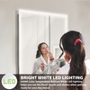 Homewerks LED Bathroom Mirror with Bluetooth Speakers, Frameless Rectangular Wall