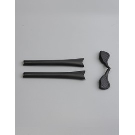 Handwith 1 Pair Soft Silicone Sunglass Nose Pads Ear Socks Kits for Oakley Radar Path/Radar Edge/Radar Pitch, Anti-Slip Comfort Fit Glasses Nose Piece Arm Sleeve Replacement Kits Black