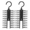 2PCS Closet Necktie Rack Tie Storage Display Hanger with 360