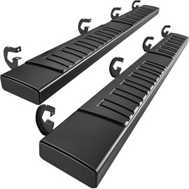 PZ 6" Running Boards for 2009-2014 Ford F150 Super Crew Cab Black Aluminum Alloy Side Steps Rails Nerf Bars