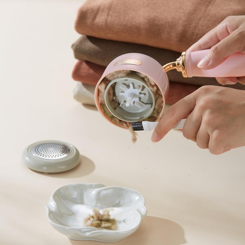 SALAV LR-900 Retro Edition Fabric Shaver and Lint Roller (Rose)