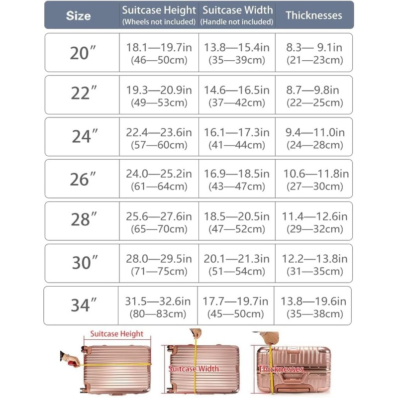 Linpr Transparent PVC Suitcase Cover, No Disassembly Required Clear Luggage