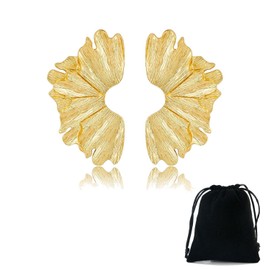ZGDEIWGF 1 Pair Flower Earrings and 1 Jewellery Bag, Creative Style Earrings, Women's Earrings, Elegant Earrings, Vintage Earrings, Clothing Accessories, Unit size