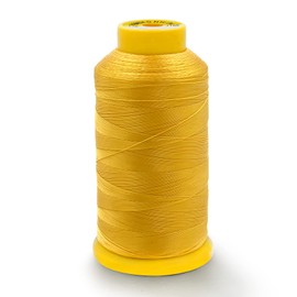 Tortoise 1500 Yards Bonded Nylon Heavy Duty Thread # 69 T70 Size 210D/3 for Sewing Leather;Weaving Hair;Upholstery and Beading Color Yellow