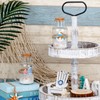 2PCS Coastal & Beach Decor Glass Bottles with Cork &