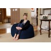 Chill Sack Memory Foam Bean Bag Chair, 3-Feet, Navy Micro