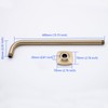 SWHYGER 16 Inch Shower Arm Wall Mounted, SWHYGER L Shape