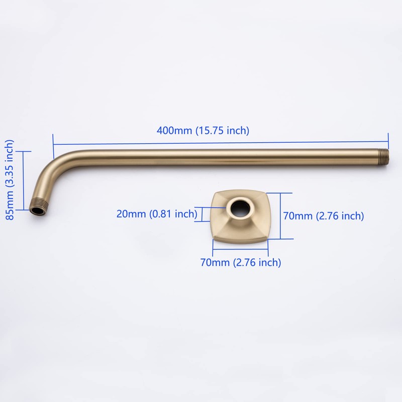 SWHYGER 16 Inch Shower Arm Wall Mounted, SWHYGER L Shape