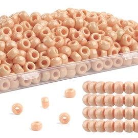 Deinduser Bulk Pony Beads with Storage Box,- Rainbow Pony Beads for Bracelets,Beads for Crafts,Hair Beads for Braids for Girls,Key Chain,Jewelry Making(800PCS)