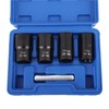 LSLANSOON 1/2” Drive Impact Bolt Nut Extractor Set, 5pcs Locking
