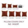 Fancy Homi 2 Packs Rust Boho Decorative Throw Pillow Covers