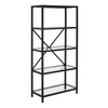 Etta 63'' Tall Rectangular Bookcase in Blackened Bronze