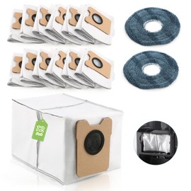 12Pcs for Eufy Omni C20/C10 Dust Bags Replacement Compatible with eufy C20/C10 Omni Robot Vacuum Cleaner Bags (3.1L large Capacity)