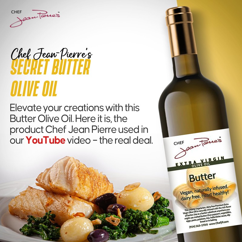 Chef Jean Pierre's Butter Olive Oil - Naturally Infused, 750ml