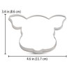 LILIAO 4.6" Pig Face Cookie Cutter Sandwich Cutters, Stainless Steel
