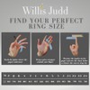 Willis Judd Mens Titanium Ring Engraved I Love You In