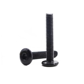 binifiMux 10pcs M6 x 45mm Black Rivet Countersunk Socket Cap Allen Bolts Rivet Screws Furniture Connecting 304 Stainless Steel