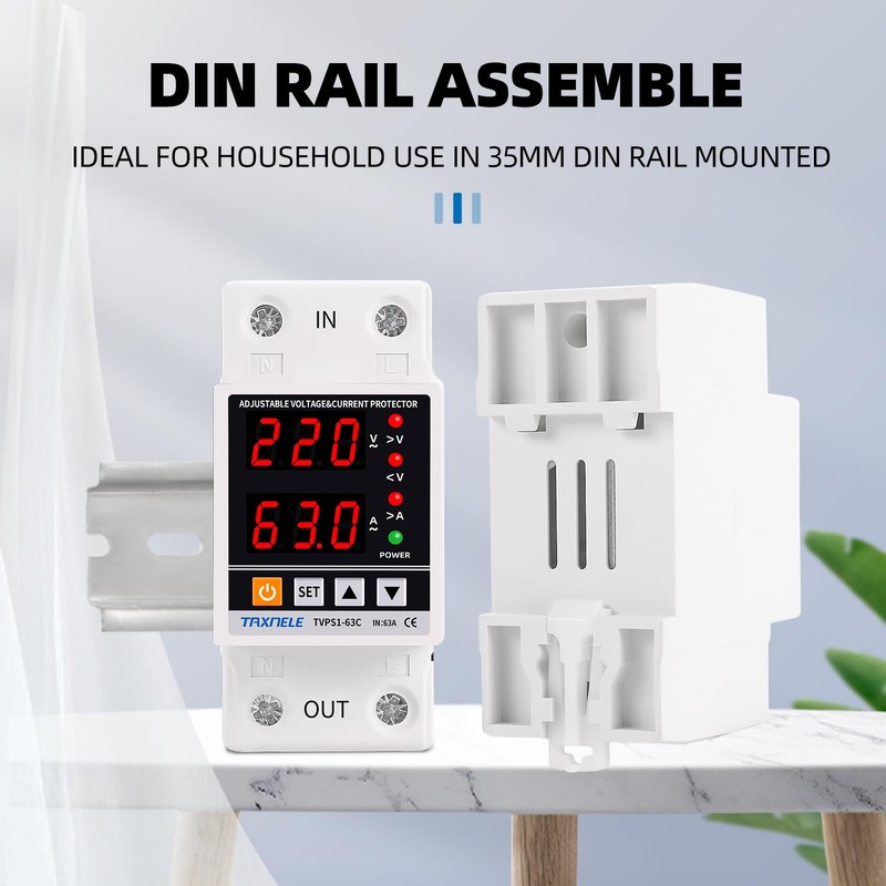 Dual Display 40A 63A 80A 230V Din Rail Intelligent Single