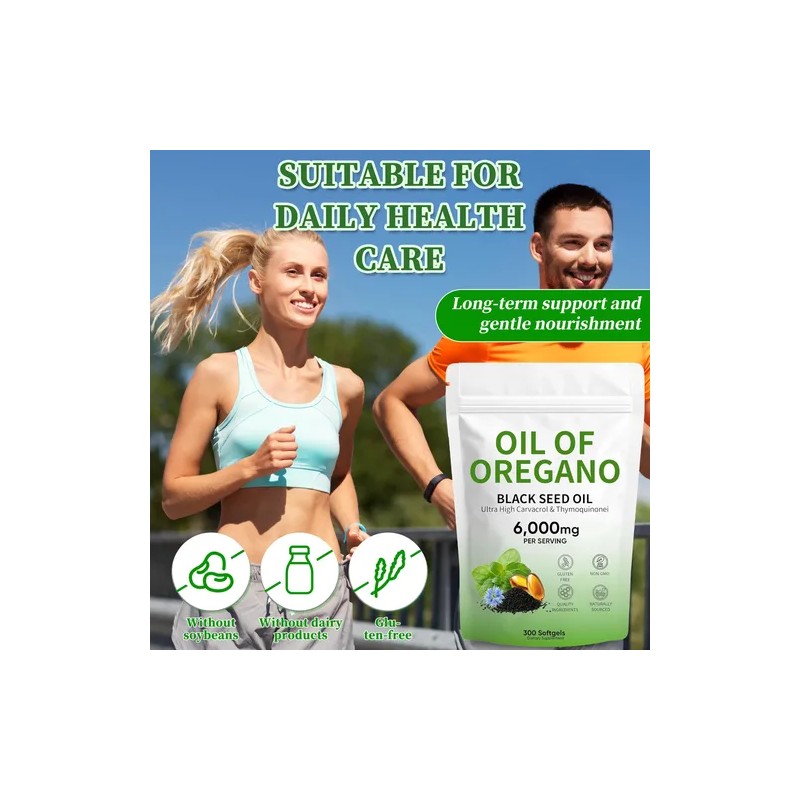 Vifdusi Aceite De Orégano Con Semilla Negra Cápsulas 300