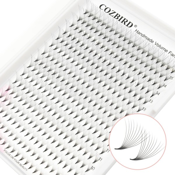 COZBIRD Eyelash Extensions Premade Lash Fans 10d Fluffy Russian Volume