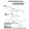 SOOSPE-MZ 10ft Patio Mosquito Netting Patio Umbrella Cover Mosquito Netting