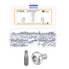 DTGN M4x8mm Pan Head Torx Security Screws - 80Pack -