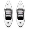 Navigation Light,2Pcs LED Flush Mount Navigation Light 12V Stainless Steel