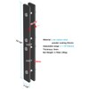 eoere 2 Sets Universal Gate Attaching Brackets for 1" Tube