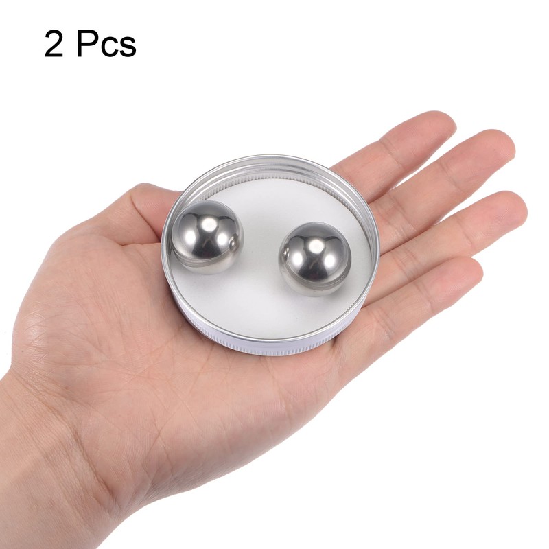 sourcing map 2pcs 24mm 201 Stainless Steel Bearing Balls G200
