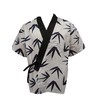 White Bamboo Print Sushi Chef Uniform (Extra Large)
