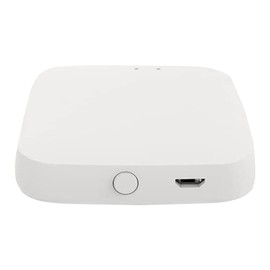 HUTSRAI Tuya Hub Link White Hub Bluetooth Fingerbot to Wi-Fi (Supports 2.4GHz), IFTTT and Timer Control, 1 Gateway Can Connect Multiple Fingerbots
