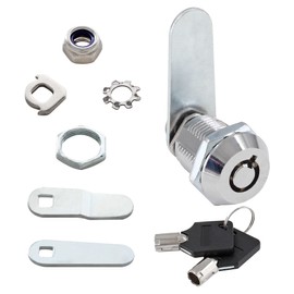 Uenhoy 4 Pack Tubular Cam Locks Keyed Alike 3/4 Inch, RV Locks Replacement, Cabinet Cam Lock Set for Mailbox Tool Box Vending Machine ATM