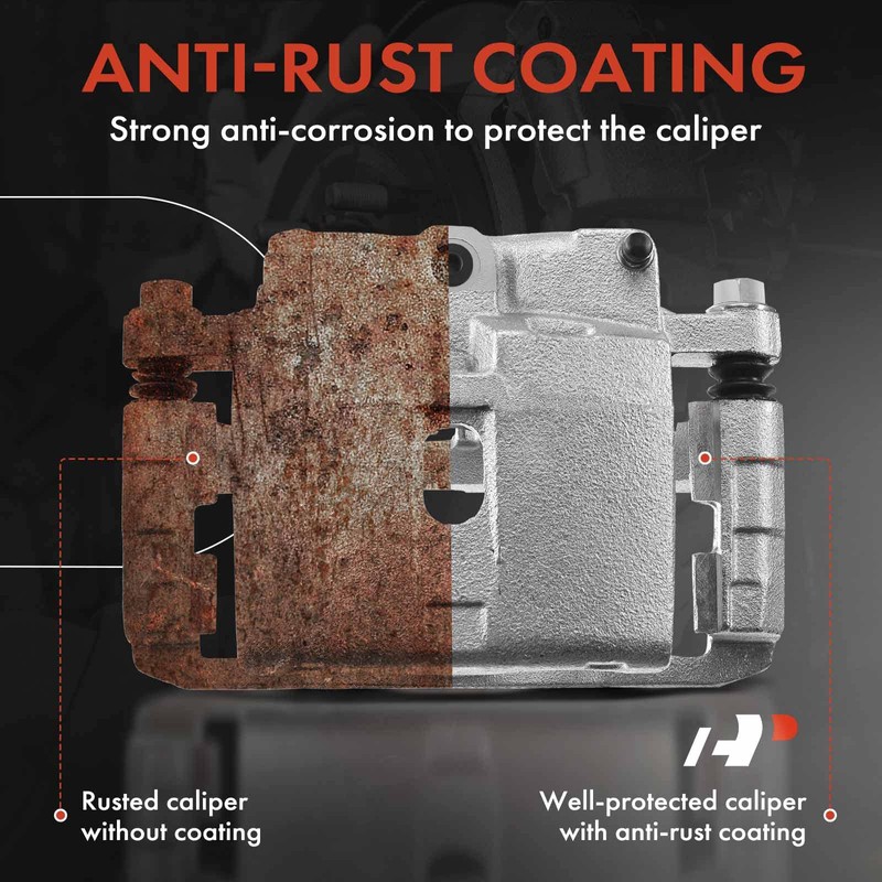 A-Premium Disc Brake Caliper Assembly with Bracket Compatible with Select