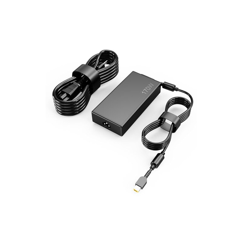 Cargador de 170 W compatible con adaptador ThinkPad P1 P53