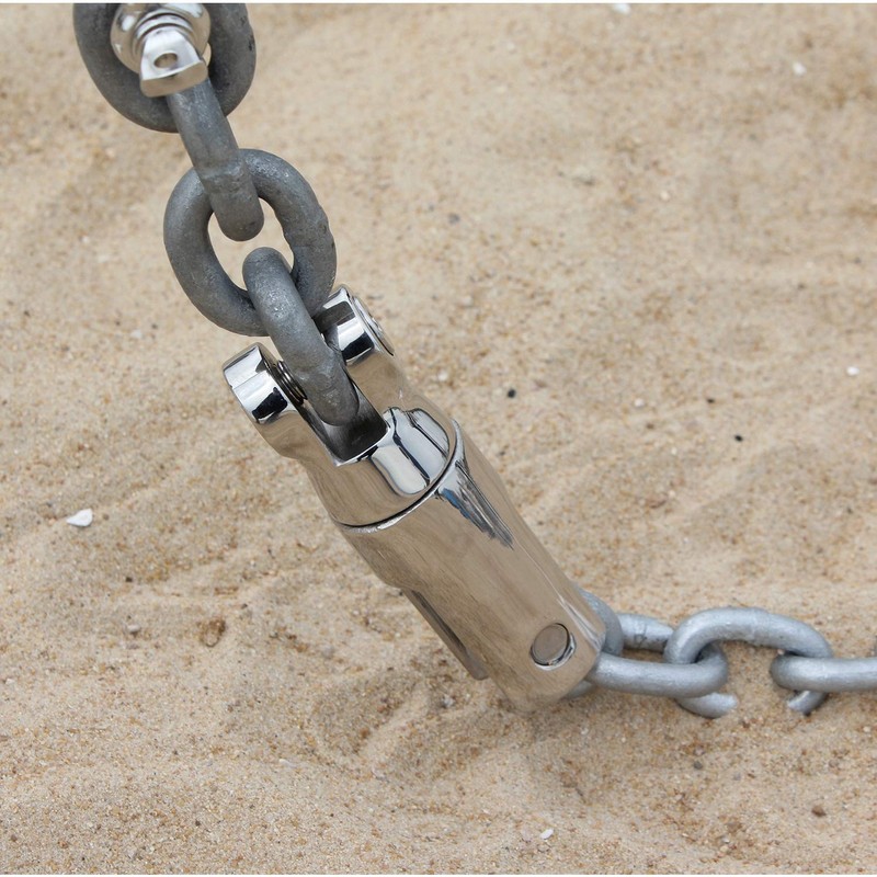 SHENGHUISS 3/8 inch-1/2 inch (10mm-12mm) Boat Anchor Chain Mooring Swivel