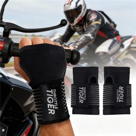 Motorcycle Wrist Support, Adjustable Comfort for All Bikers, Reduces Wrist & Hand Pain and Absorbs Vibration (Large)