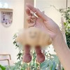 2 Pcs Croissant Keyring and Bunny Keychain Set, Bunny Plush